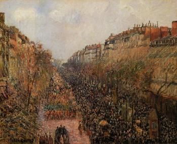 卡米耶 畢沙羅 Boulevard Montmartre, Mardi-Gras